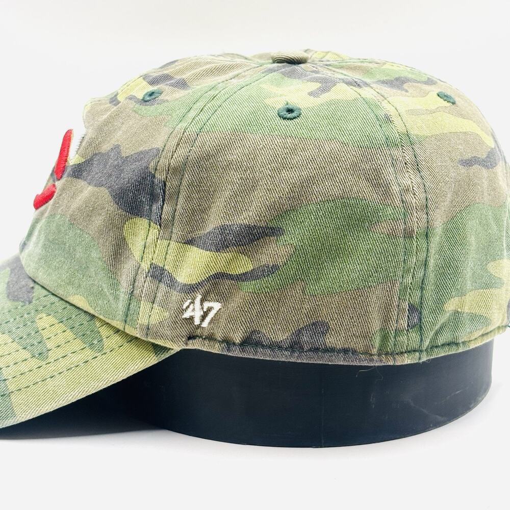 Minnesota Twins Hat Cap Men’s Green Camo MLB Baseball Strapback 47 Brand - Picture 3 of 8